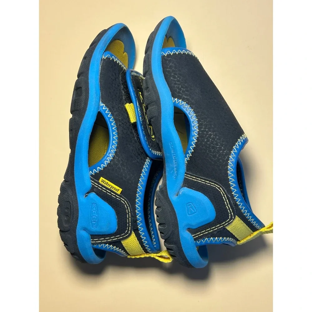 Keen Stingray Kids Water Sandals Blue Yellow Black 1025662 Size 10 US Toddler
